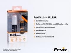 Fenix CL09 Rechargeable Lantern. Comes with accessories and a rechargeable battery.