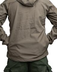 Särmä Softshell Jacket. A zippered poacher's pocket on the back.