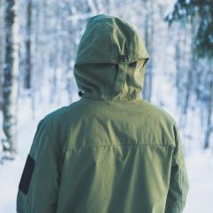 Särmä Windproof Anorak. The hood has excellent adjustments.