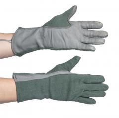US Flight Gloves, Leather/Nomex, Surplus. 