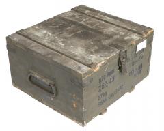 Czechoslovakian small wooden box, surplus. 