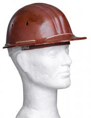 Soviet construction helmet, brown, surplus.