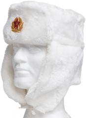 Russian Winter hat with Soviet cockade. 