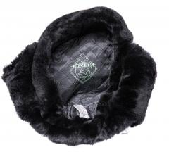 Latvian fur hat, black, unissued. 