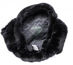 Latvian fur hat, black, unissued.