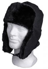 Latvian fur hat, black, unissued. 