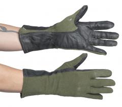 US vehicle crew combat gloves, leather/Nomex, surplus .