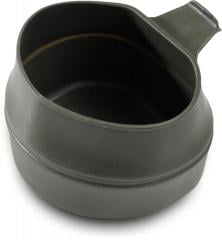 Swedish folding cup, green, surplus. 