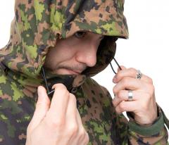 Särmä Jorma Hunting Jacket. Adjustable hood with small lid.