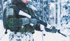 BW NBC combat gloves, Nomex, Green.