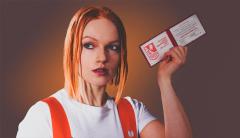 CCCP Communist work card, blank.