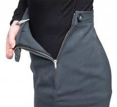 Swedish M60 skirt, diagonal wool, surplus. Zipper closure with button reinforcement.