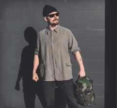 Swedish work jacket, gray, surplus.