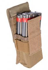 Eagle Industries M4/2 (MP1) Double Magazine Pouch, Coyote Brown, surplus.