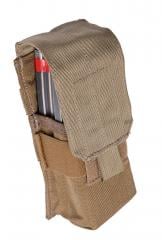 Eagle Industries M4/2 (MP1) Double Magazine Pouch, Coyote Brown, surplus.