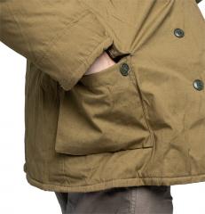 Soviet winter jacket, super stylish, green-brown, surplus. The pockets fit your hands.