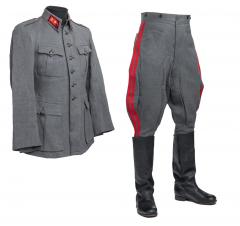Finnish artillery officer M36 uniform with breeches.
