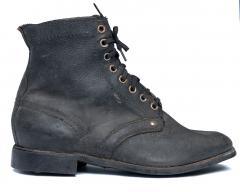Soviet combat boots with old model rubber soles, surplus, 37.