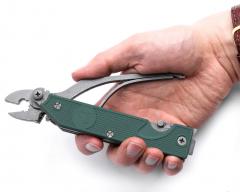 Russian Ratnik 6E6 multitool, Digiflora/green, surplus. The pliers can be opened more than the picture shows.