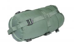 British modular compression bag, surplus. Small bag. Dimensions about 18 x 36 cm.