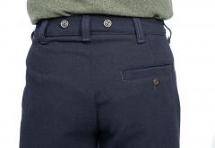 Särmä Worker Pants, Wool. A view of the seat pocket and suspender buttons.