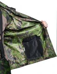 Finnish M13 rain jacket. PU coated on the inside, with wateproof seam tapes.