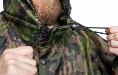 Finnish M13 rain jacket. Drawcord adjustment on the hood.