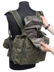 Russian RD-54 combat webbing, surplus. The closure system prevents anything from falling out of the pack.