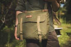 Romanian Breadbag, Green, Surplus.