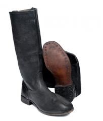 Soviet leather jackboots with leather soles, WW2 model, surplus.