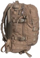 Dutch 3-Day Assault Pack, Coyote Tan, surplus. Compression and accessory straps and PALS webbing make this pack easily expandable and customizable.