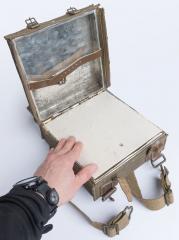 Italian TNT Case, WW2 era, surplus. The lid has a larger compartment.