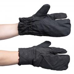 Soviet fur-flannel mittens, surplus.