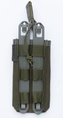 Blackhawk Single M4/M16 Open Top Mag Pouch, Green, Surplus. Attaches to four rows - no more, no less.