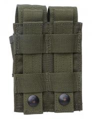 Blackhawk Double Pistol Mag Pouch, green, surplus.