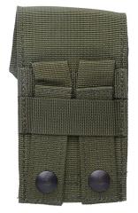 Blackhawk Compass/Strobe Pouch, green, surplus. Attaches to a 2x3 area of PALS webbing.