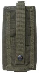 Blackhawk Shotgun 19-Round Vertical Pouch, Green, Surplus, unissued. Attaches to just one column but requires a good 4" of space for ease of use.