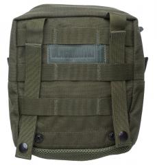 Blackhawk Large Utility Pouch, green, surplus. Attaches to a 4x5 area of PALS webbing with regular PALS straps or Speed Clips.