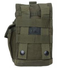 Blackhawk Water Bottle Pouch, green, surplus. Attaches to a 3x4 area of PALS webbing.