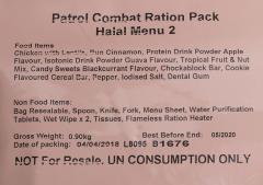British 12h field ration pack, surplus.