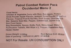 British 12h field ration pack, surplus.