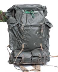 Finnish external frame rucksack, green, surplus. Grade 2.