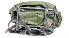 Finnish external frame rucksack, green, surplus. Grade 1.