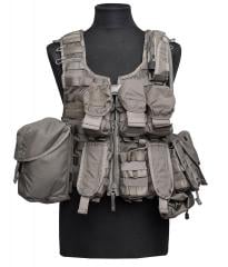 Swedish SVS 12 Combat Vest With Pouches, Green, surplus. 