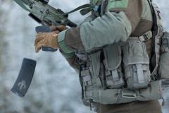 Swedish SVS 12 Combat Vest With Pouches, Green, surplus.