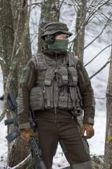 Swedish SVS 12 Combat Vest With Pouches, Green, surplus.