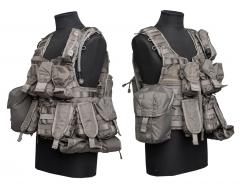 Swedish SVS 12 Combat Vest With Pouches, Green, surplus.