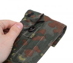 BW Tent Stake and Pole Set, Surplus. Hanging tab with button closure on the backside