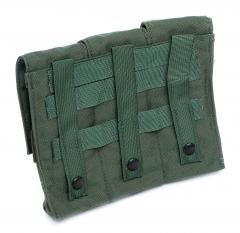 London Bridge Trading Triple M4 Ammo Pouch, surplus. Standard MOLLE/PALS attachment in the back.