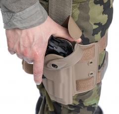 Safariland 6004 SLS Tactical Holster, Beretta 92, Coyote Brown, surplus.